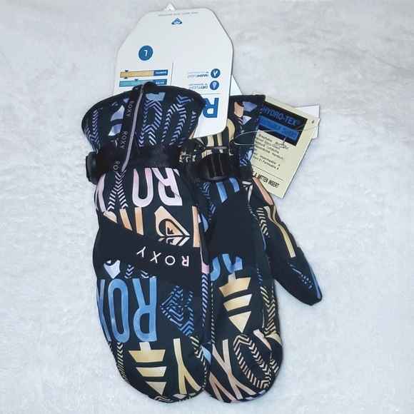 Roxy Jetty DryFlight WarmFlight Technical Touchscreen Snowboard Ski Gloves - Picture 3 of 4